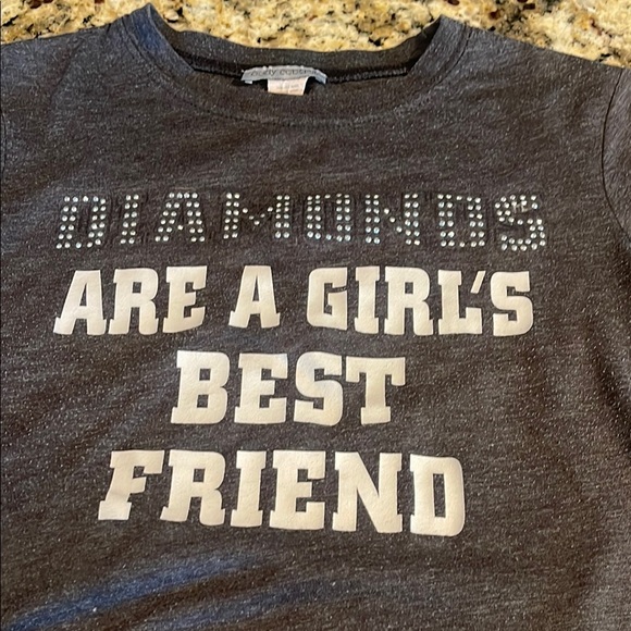 Body Central Black and White Short Sleeve Tee - Picture 2 of 2